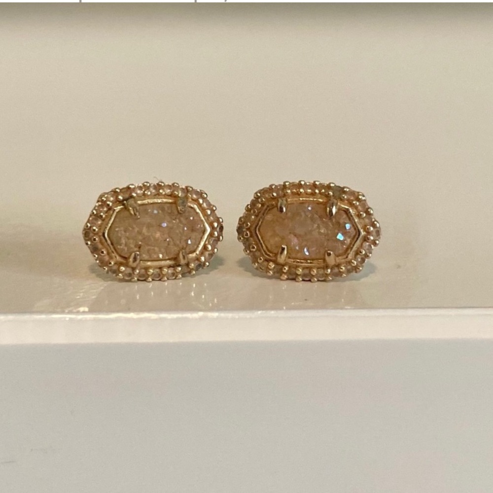 Kendra Scott Gold druzy studs